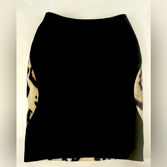 Diane Von Furstenberg DVF Panel Mae Mikado Silk & Wool Skirt Size 2 - Picture 4 of 7